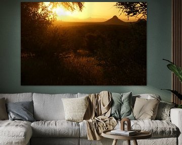 Sonnenuntergang in Südafrika von Johnno de Jong