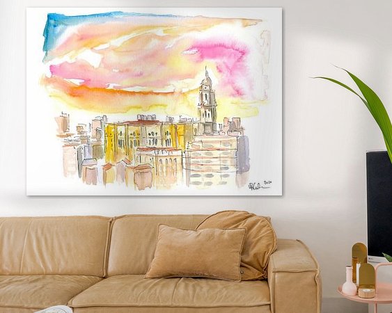 Example of the artwork in a room