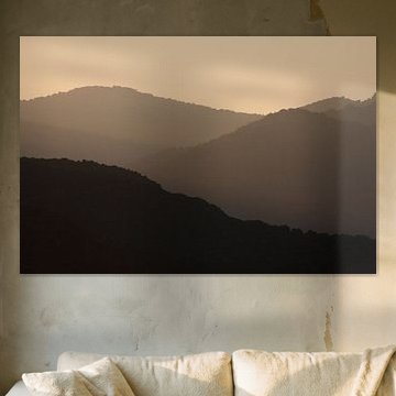 Sonnenuntergang in den Bergen