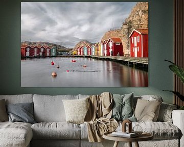 Smögen, a small fishing village in Sweden II by Gerry van Roosmalen