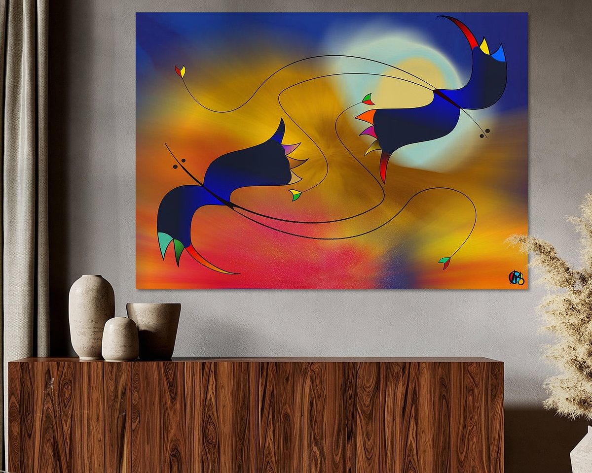 Example of the artwork in a room