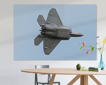 Lockheed Martin F-22 Raptor maakt scherpe bocht van Ramon Berk