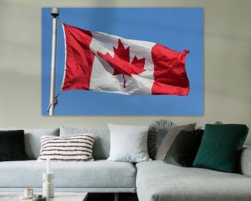 canadese vlag van Bas Berk