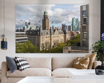 Het schitterende stadhuis op de Coolsingel in Rotterdam