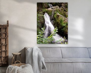 Waterfall in the Vosges France by Delphine Kesteloot