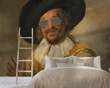 Der fröhliche Trinker mit Gläsern - Frans Hals