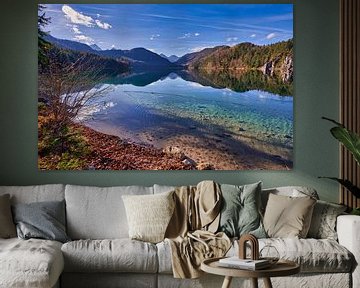 Spätherbst am Alpsee in Hohenschwangau von Einhorn Fotografie