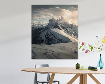 This is Mount Seceda in South Tyrol, Italy. by Niels Tichelaar