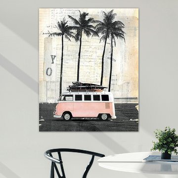 Bestelwagen en Palm van Nora Bland