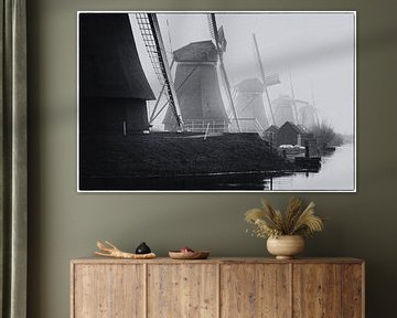 Hollandse molens in Kinderdijk van Jeannette Kliebisch