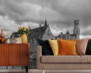 Rose Hat Quay in Bruges, Belgium by Henk Meijer Photography