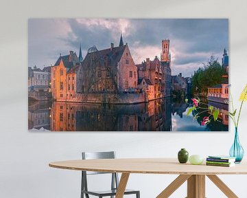 Rose Hat Quay in Bruges, Belgium by Henk Meijer Photography
