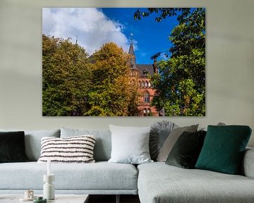 View of the Ständehaus in Rostock in autumn by Rico Ködder