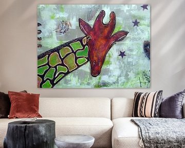 Giraffe by Femke van der Tak (fem-paintings)