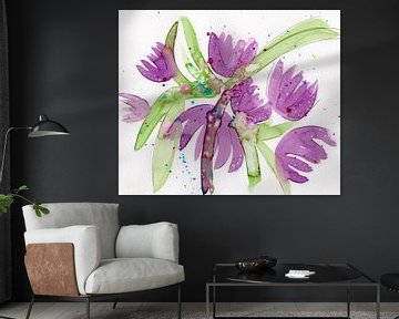 Floral Purple van Irene Hoekstra
