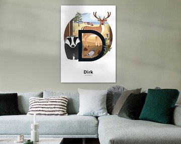 Name poster Dirk by Hannah Barrow