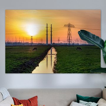 Windspurmasten 380kv-Verbindung Vierverlaten Eemshaven von Evert Jan Luchies