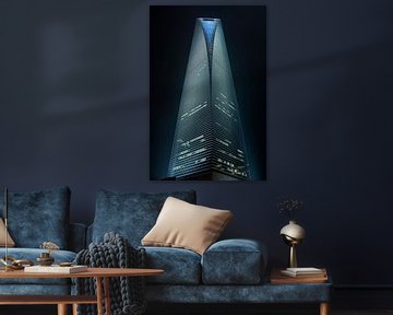 World Financial Cente Wolkenkratzer in Pudong District Shanghai 2 von Tony Vingerhoets