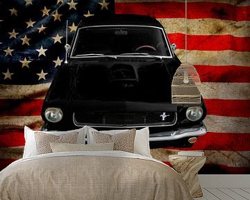 Ford Mustang 1 mit US-Flagge von aRi F. Huber