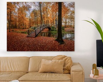 Autumn bridge by Mario Visser