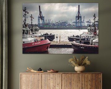 Sleepboot haven van Hamburg van Der HanseArt
