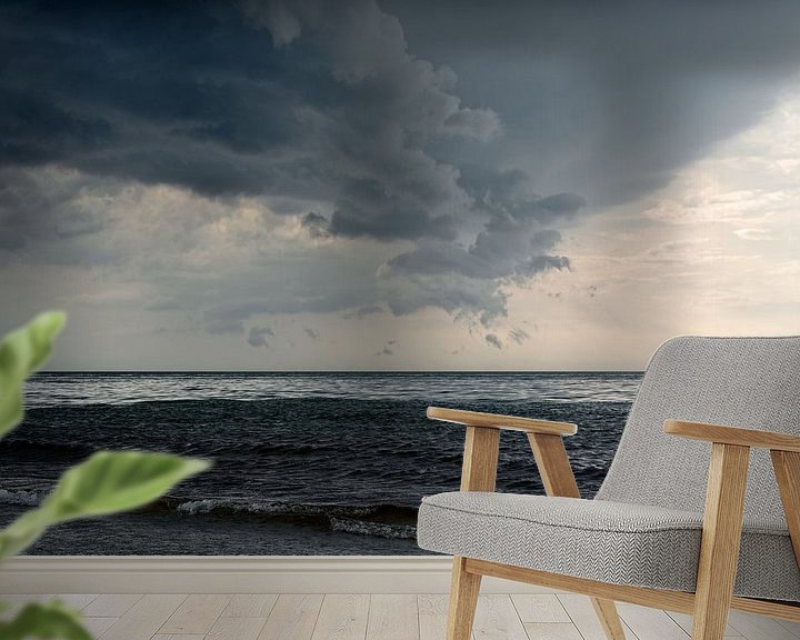 Beispiel fototapete: Gewitterwolke an der Ostsee von Ralf Lehmann