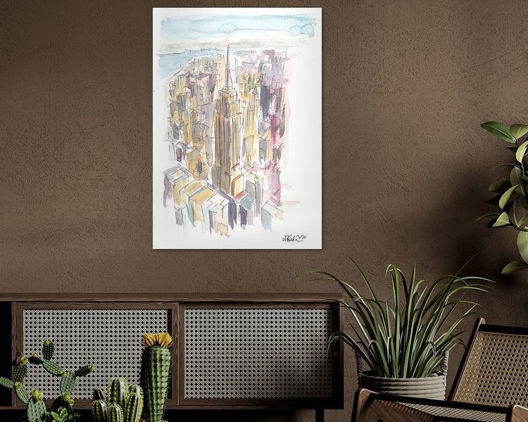 Example of the artwork in a room