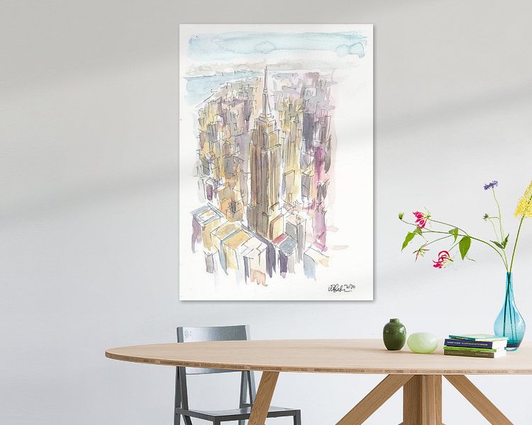 Example of the artwork in a room