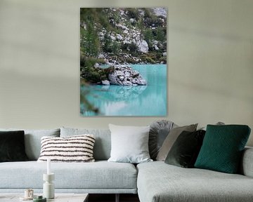 Lago di Sorapis in Italië van Michael Jansen