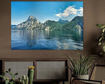 Le lac Traunsee et le mont Traunstein, Haute-Autriche sur Andreas Kilian