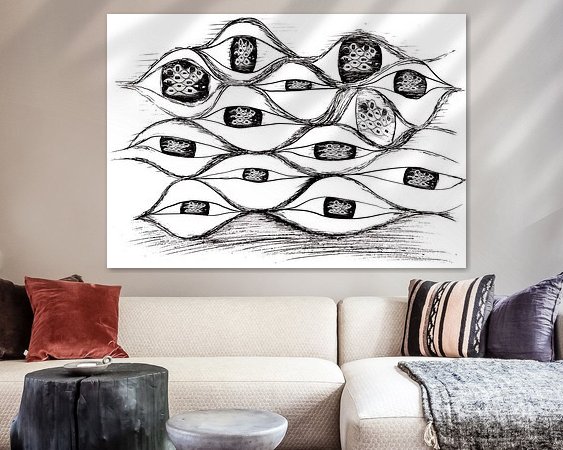 Example of the artwork in a room