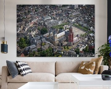 Aerial view of Vrijthof Maastricht by Aron Nijs