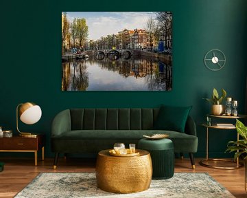 Reflexion in der Keizersgracht von Nik Valeeva