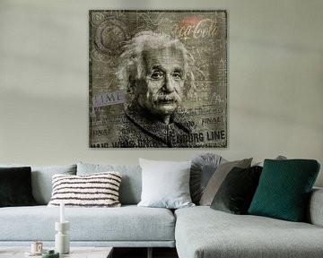 Albert Einstein van Rene Ladenius Digital Art