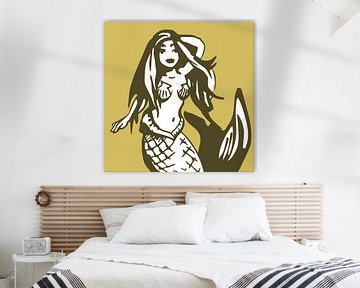 Schöne Meerjungfrau - für modernen Wohnstil von Emiel de Lange
