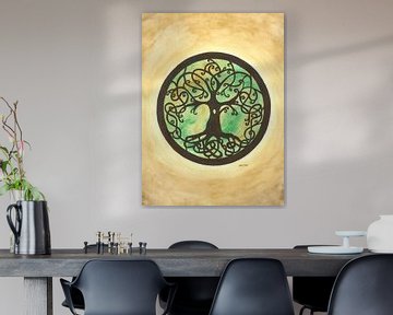 Der Baum des Lebens Mandala von Sandra Steinke