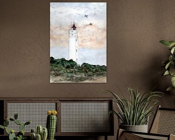Lighthouse in Denmark by Sandra Steinke