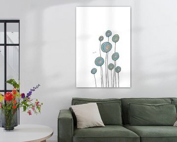 Lollypop Flowers van Monique van Kipshagen - Heartwarming Arts