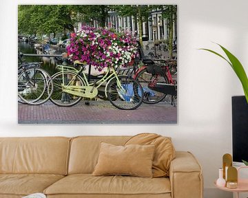 bloemen fiets van Odette Kleeblatt