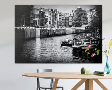 Netherlands | Amsterdam canals in black and white | Travel photography