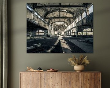 Vervallen Kolenmijn gebouw in België van Art By Dominic