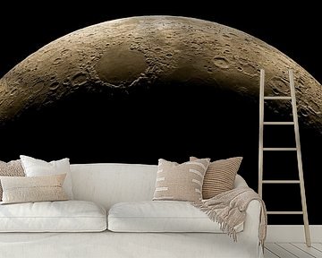 Moon - crescent lying by Max Steinwald