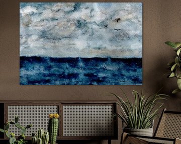 Stormy sea by Sandra Steinke