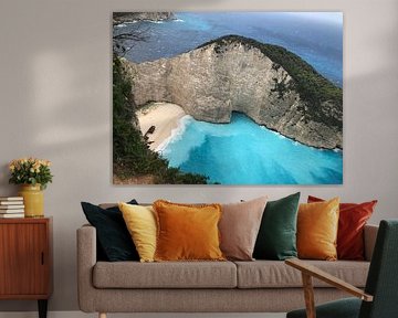 Une mer bleue et limpide en Grèce