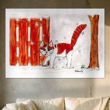 Hangover Carrot in the snow