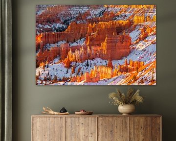 Winter zonsopkomst in Bryce Canyon N.P, Utah van Henk Meijer Photography
