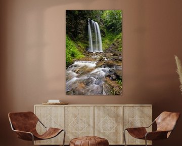 Ein Wasserfall in Kärnten, Österreich von Goos den Biesen