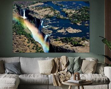 Victoria watervallen in Zambia en Zimbabwe van Simone Meijer