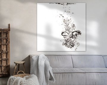 L'air s'envole dans l'eau