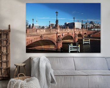 Moltke bridge with television tower and Reichstag